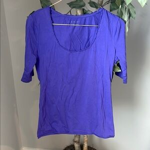 New York & Company Blue/Purple Tee